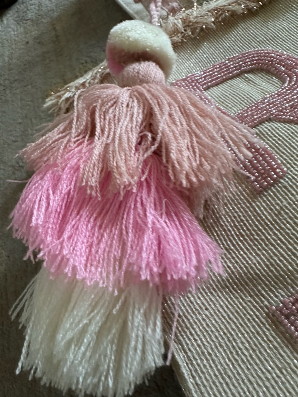 RAD Rosé All Day Canvas Tote Bag in Cream and Pink - Picture 6 of 9